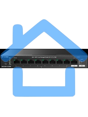 Коммутатор управляемый IP-COM G2210P-8-120W PoE, 10 портов, 9x1 Gbит/с, SFP 1x1 Gbит/с, PoE 8x30Вт (до 110 Вт)