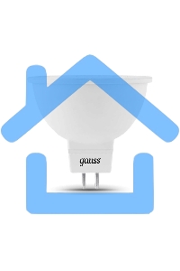 Лампа светодиодная диммируемая Gauss MR16 5Вт 4100К белый GU5.3 530лм 180-265В