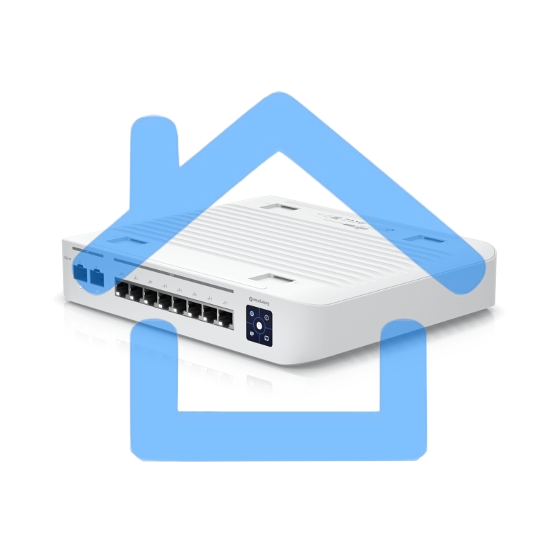 Коммутатор PoE в стойку Ubiquiti UniFi Switch Enterprise 8 PoE USW-Enterprise-8-PoE 8х 2.5G RJ45, 2х 10G SFP+, раздача 120 Вт