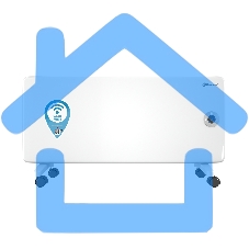 Конвектор Thermex Frame 2000E белый, 2000 Вт, 25 м2, термостат, дисплей, WiFi