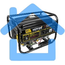 Электрогенератор бензиновый Huter DY3000LX, 2.7 кВт, 67 дБ, 45 кг