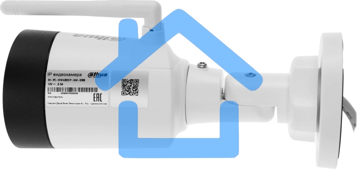 Камера видеонаблюдения IP Dahua DH-IPC-HFW1430DS1P-SAW-0280B Wi-Fi 2.8-2.8мм цв. корп.:белый/черный