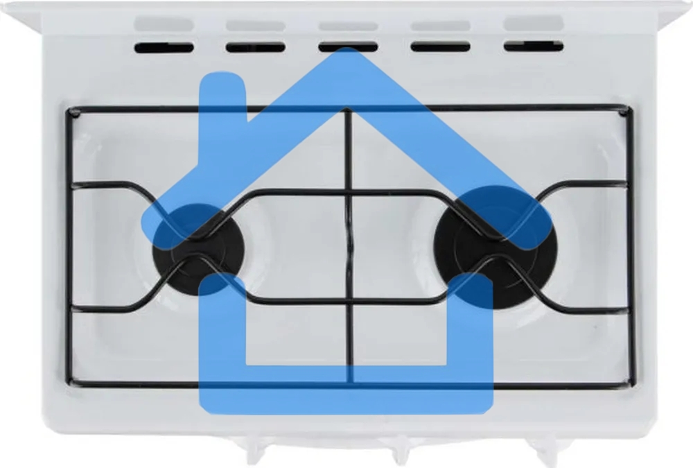 Плита газовая Flama CG 3202 W/B белый, конфорок 2 шт, духовка 30 л, 50 см x 85 см x 38 см