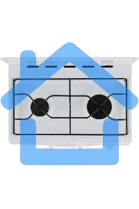 Плита газовая Flama CG 3202 W/B белый, конфорок 2 шт, духовка 30 л, 50 см x 85 см x 38 см