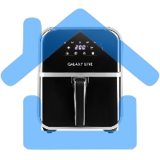 Аэрогриль Galaxy Line GL 2528, черный, электронное управление, с функцией сушки овощей и фруктов, 2000 Вт