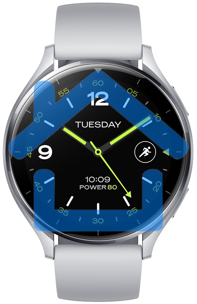 Смарт-часы Xiaomi Watch 2 Silver Case With Gray TPU Strap M2320W1