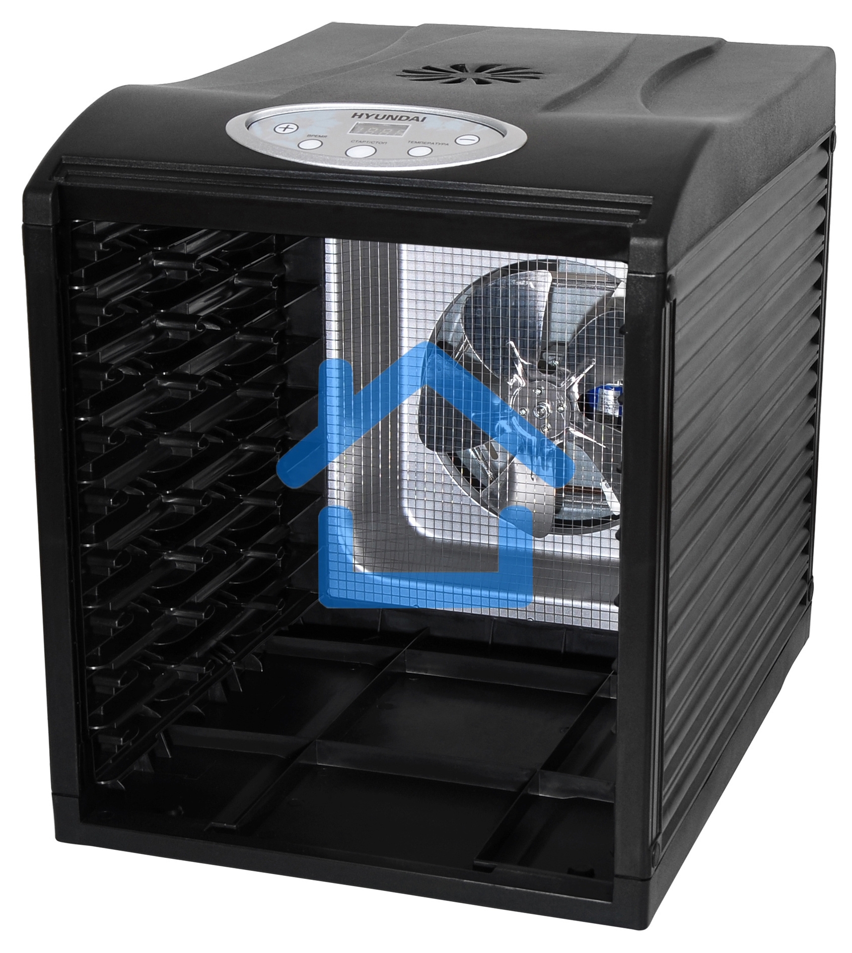 Сушка для фруктов и овощей Hyundai HYFD-1802 27под. 700Вт черный