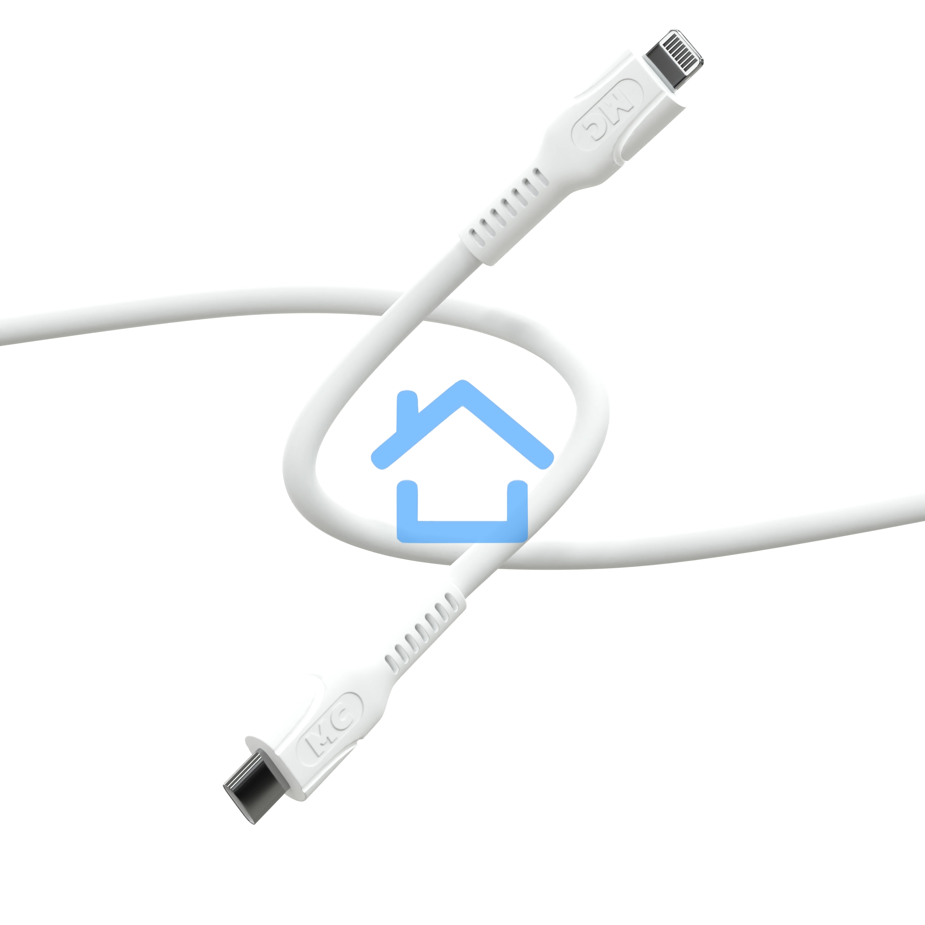 Кабель MORE CHOICE (4620202553713) K65ia 2м USB 3.0A PD 27W для Lightning ng 8-pin - 2 м, белый