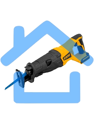 Пила сабельная аккумуляторная бесщет BRC-120, 18В Li-Ion Denzel