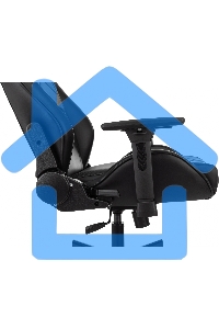 Кресло игровое Knight Gladiator черный, эко.кожа, крестов. металл