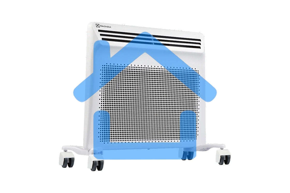 Конвективно-инфракрасный обогреватель Electrolux Air Heat 2 EIH/AG21000E белый, 1000 Вт, 15 м2, термостат, дисплей