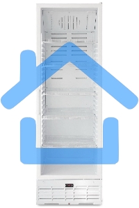 Холодильная витрина Бирюса Б-521RDN белый однокамерный 545л, капельная система