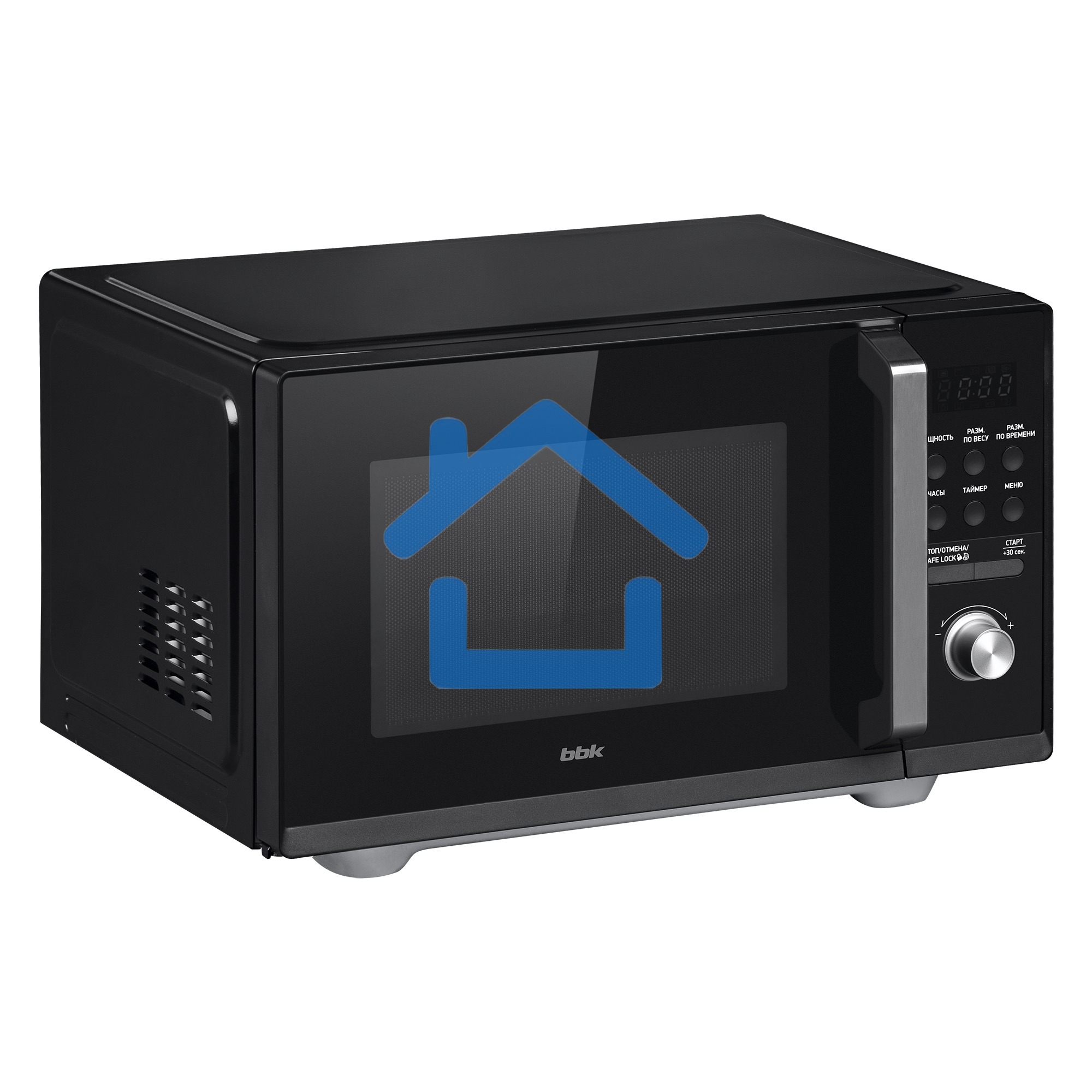 Микроволновая печь BBK 25MWS-954T/B черный, 25 л, 900 Вт, поворотный/кнопки