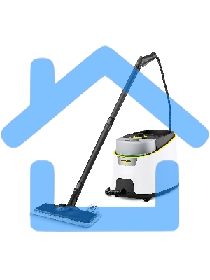 Пароочиститель напольный Karcher EasyFix SC 4 Deluxe 2200Вт белый