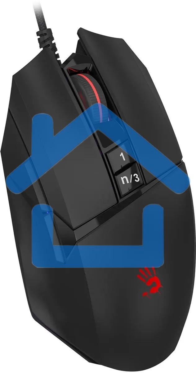 Мышь проводная A4Tech Bloody W65 Max Mini черный, 12000 dpi, USB, кнопки - 9