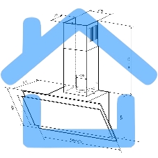 Вытяжка наклонная LEX Furia 600 белая, 59.5 см, 1050 куб. м/ч, 50 дБ