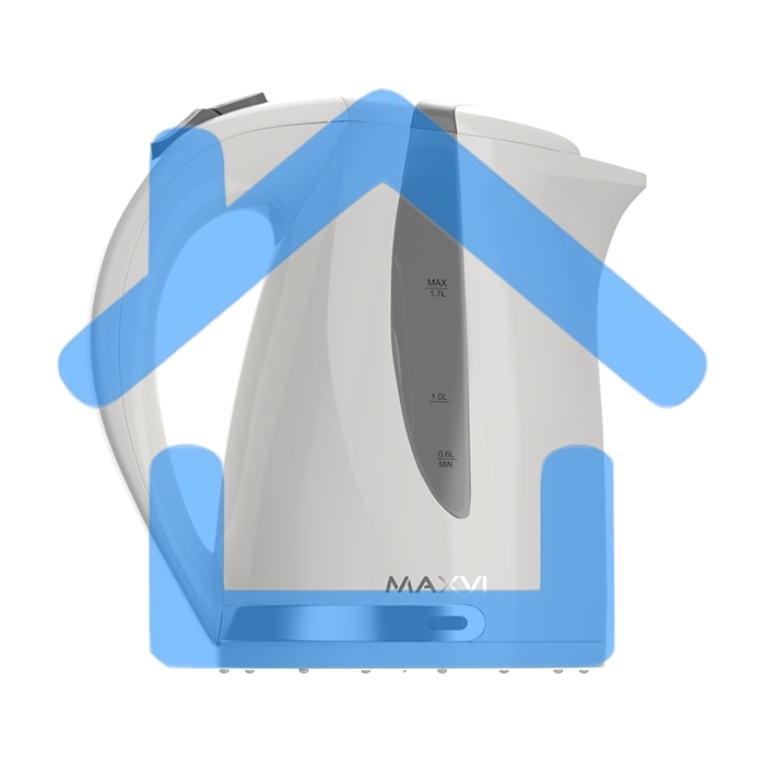 Чайник электрический MAXVI KE1701P белый-grey