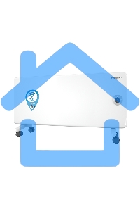 Конвектор Thermex Frame 2000E белый, 2000 Вт, 25 м2, термостат, дисплей, WiFi