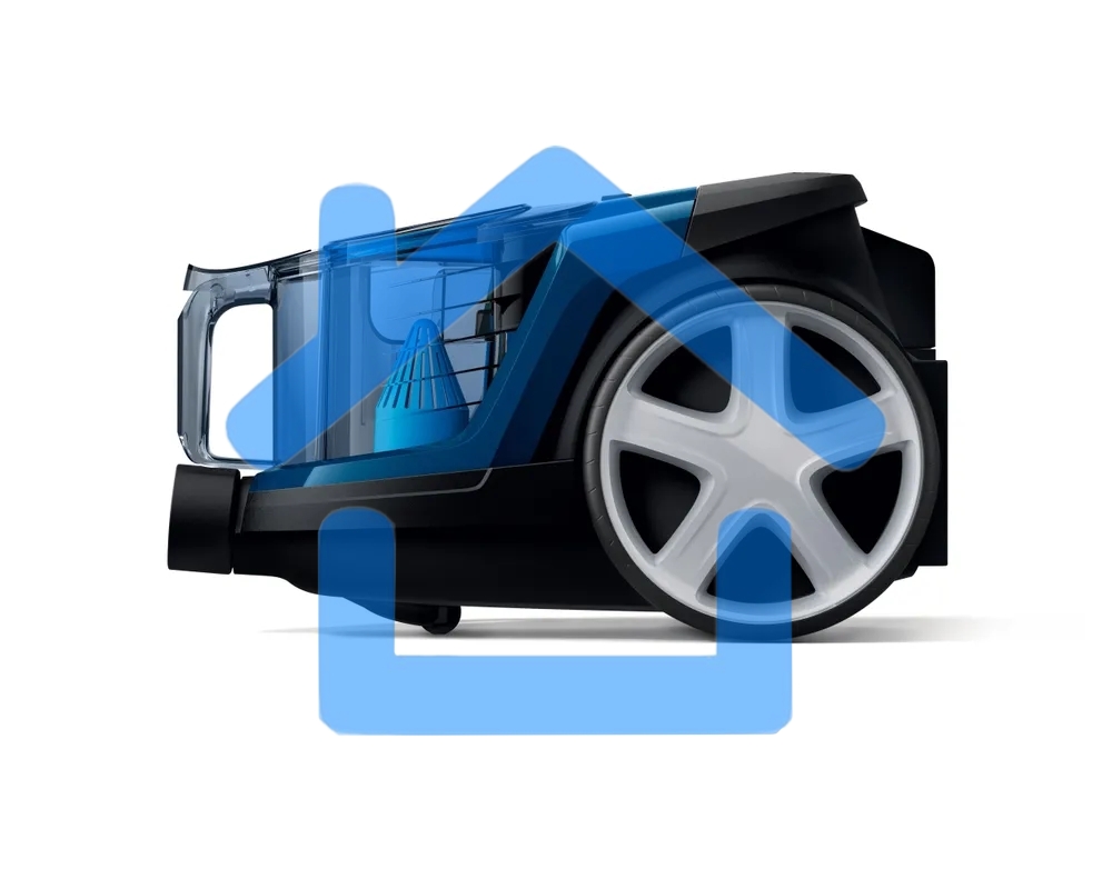 Пылесос Philips FC9352/01 синий, 370/1900 Вт, уборка сухая, пылесборник контейнер, 1.5 л