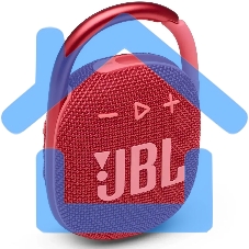 Колонка портативная JBL Clip 4 красный 5W 1.0 BT 15м 500mAh (JBLCLIP4REDAM)