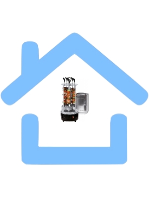 Шашлычница электрическая Redmond RBQ-0252-E 900Вт серебристый/черный