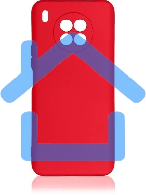 Чехол (клип-кейс) DF hwOriginal-24 для Huawei Nova 8i/Honor 50 Lite красный