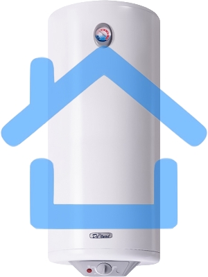 Водонагреватель De Luxe 3W80VH1 Объем - 80л., эмалируемый внутренний бак, внешнее управление