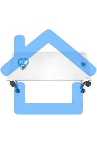 Конвектор Thermex Frame 2000E белый, 2000 Вт, 25 м2, термостат, дисплей, WiFi