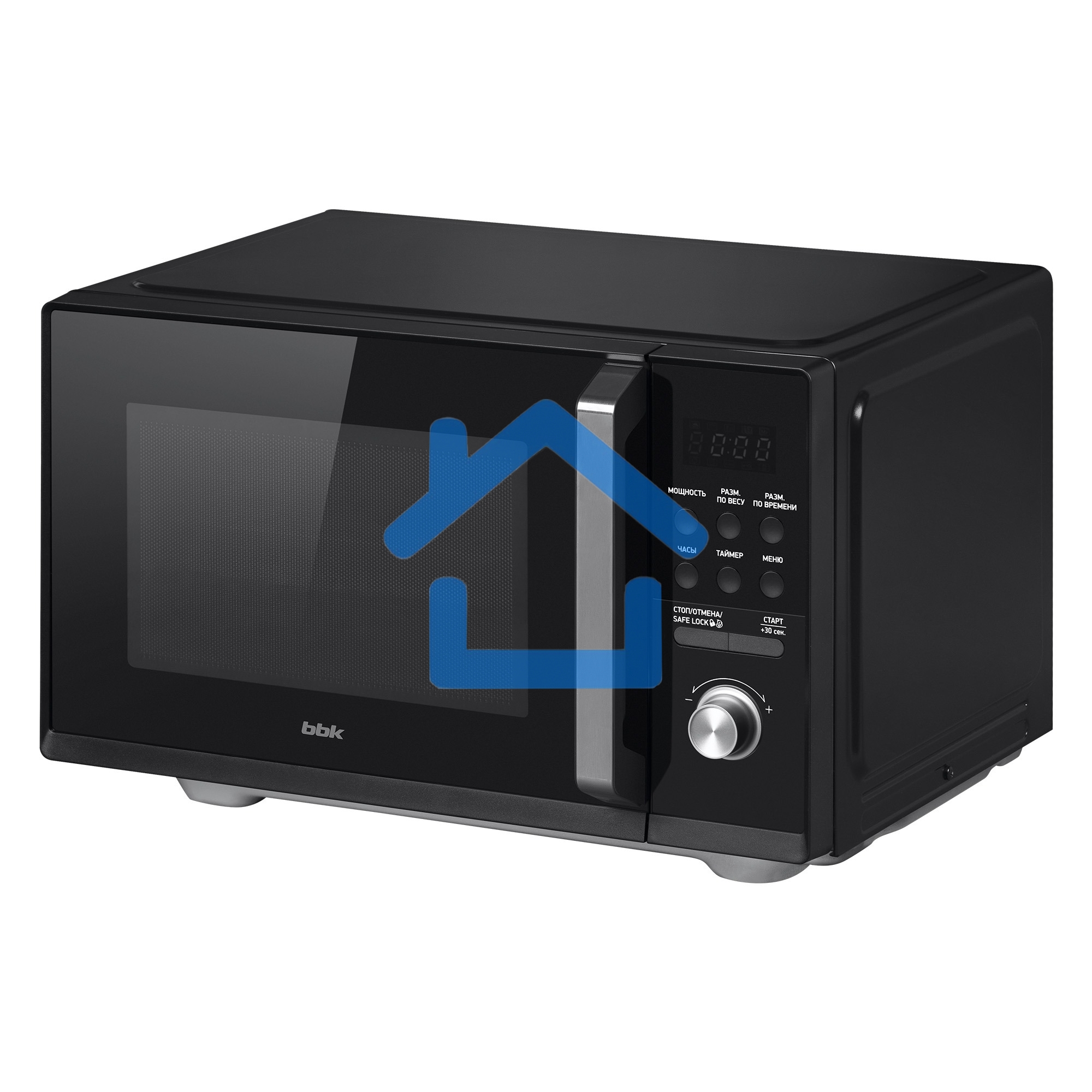 Микроволновая печь BBK 25MWS-954T/B черный, 25 л, 900 Вт, поворотный/кнопки
