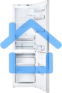 Холодильник Atlant XM-4624-101 белый двухкамерный 228/119л морозилка снизу