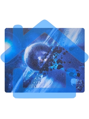 Коврик для мыши Buro BU-R51761 рисунок/астероиды