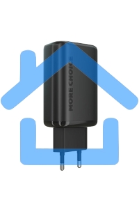 Зарядное устройство MORE CHOICE (4610196409646) NC79 1USB+2Type-C 3.0A PD 65W быстрая зарядка черный