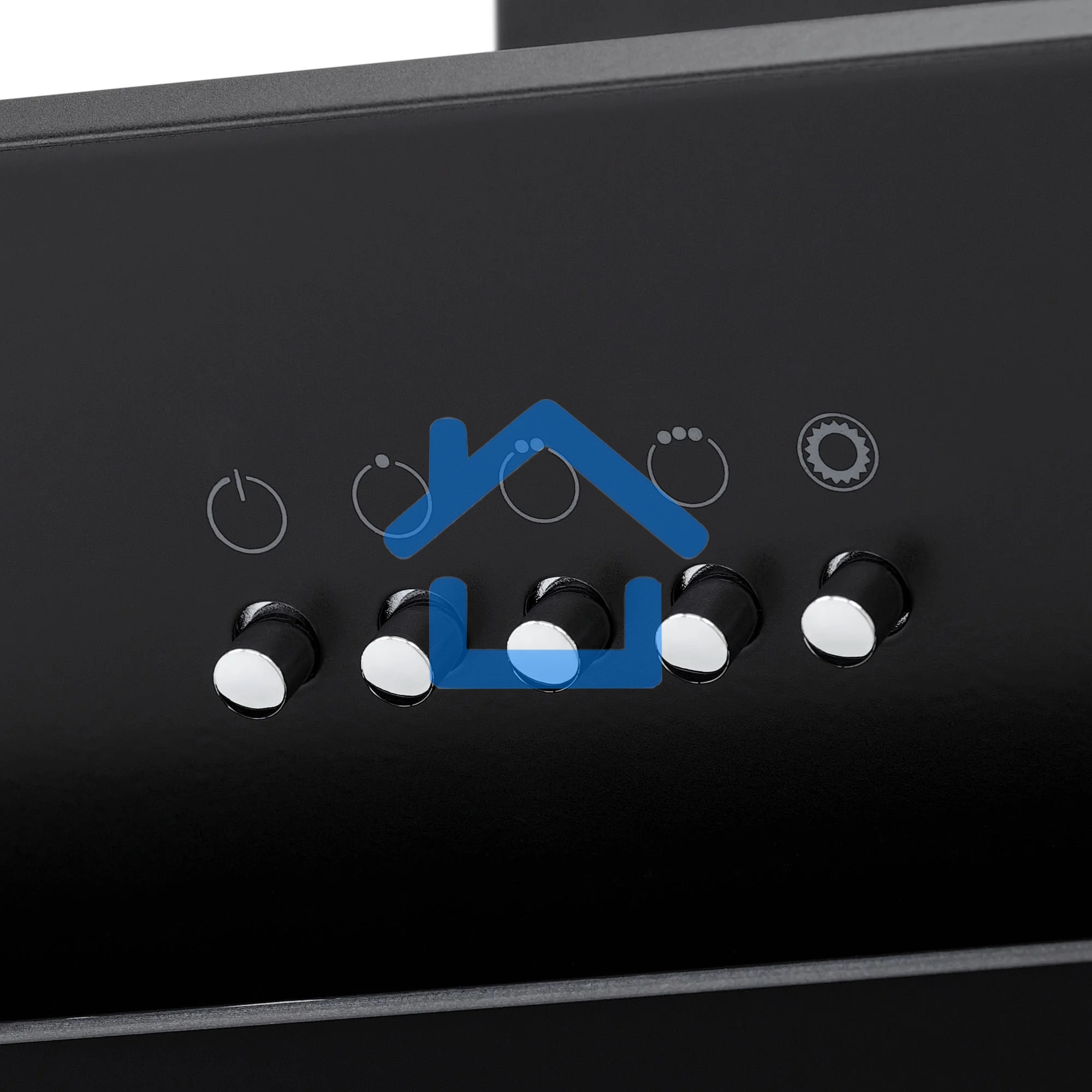 Вытяжка наклонная KRONA Vierkant 600 Black PB черный, 60 см, 890 куб. м/ч, 68 дБ