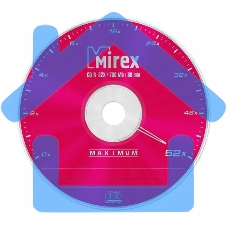 Диск CD-R Mirex 700 Mb, 52х, Maximum, Cake Box (50), (50/300)