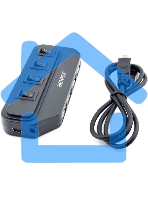 Разветвитель USB 2.0 BPH-1907 4порт. черный