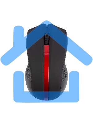 Мышь беспроводная HIPER HOMW-073 черный/красный, 1000 dpi, радиоканал, USB, кнопки - 3