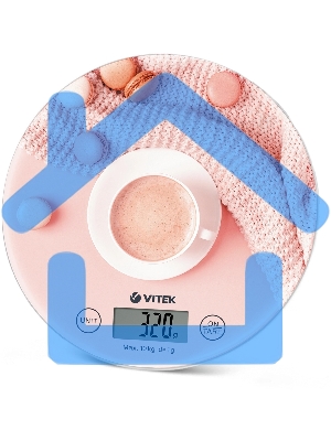 Весы кухонные электронные Vitek VT-8012 макс.вес:10кг рисунок