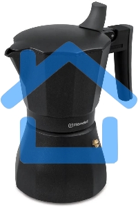 Кофеварка гейзерная Rondell Kafferro RDA-994, 0.45л, алюминий, черный