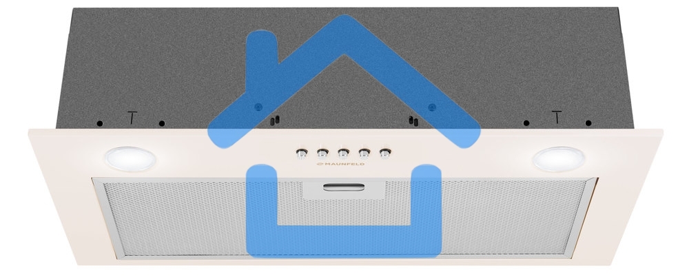 Вытяжка полновстраиваемая Maunfeld Crosby Singl 60, бежевый, 59.8 см, 850 куб. м/ч, 48 дБ