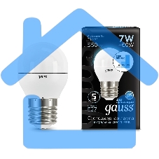 Лампа светодиодная Gauss LED Globe 7Вт E27 4100К step dimmable (диммир.)