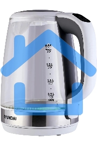 Чайник электрический Hyundai HYK-G8880 2л. 2200Вт серый/серебристый корпус: стекло