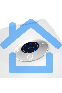 Конвектор Thermex Frame 2000E белый, 2000 Вт, 25 м2, термостат, дисплей, WiFi