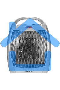 Тепловентилятор MTX FHC-1500, серый, 750/1500 Вт, 15 м2, термостат