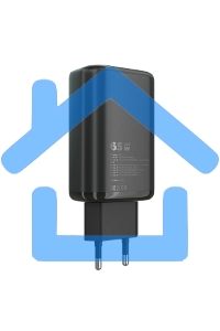 Зарядное устройство MORE CHOICE (4610196409646) NC79 1USB+2Type-C 3.0A PD 65W быстрая зарядка черный
