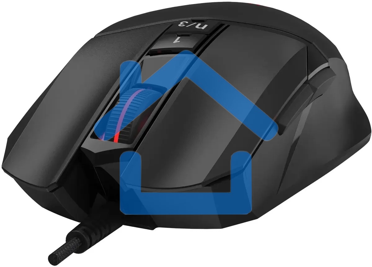 Мышь проводная A4Tech Bloody W65 Max Mini черный, 12000 dpi, USB, кнопки - 9
