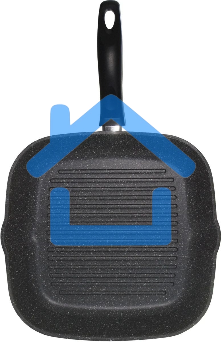 Сковорода-гриль StarWind Chef SW-CH3027GGR, 27х27см, без крышки, серый