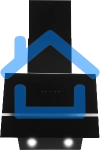 Вытяжка наклонная Hyundai HGH 6846 IX черный, 59.5 см, 600 куб. м/ч, 54 дБ