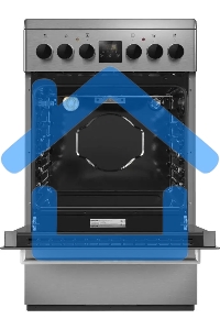 Плита электрическая Maunfeld MEC55CS08D серебристый, конфорок 4 шт, духовка 60 л, 50 см x 85 см x 60 см