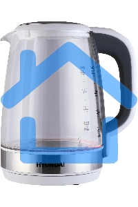 Чайник электрический Hyundai HYK-G8880 2л. 2200Вт серый/серебристый корпус: стекло