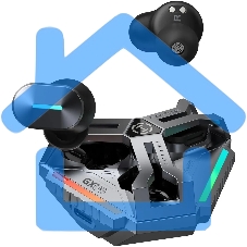 Наушники с микрофоном Edifier GX05 серый вкладыши BT в ушной раковине